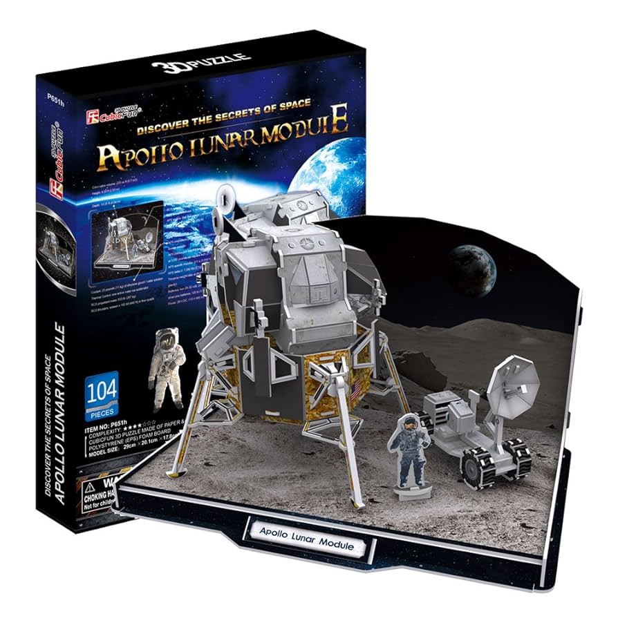 Amazon.co.jp: 3D立体パズル アポロ月着陸船 P651h : おもちゃ